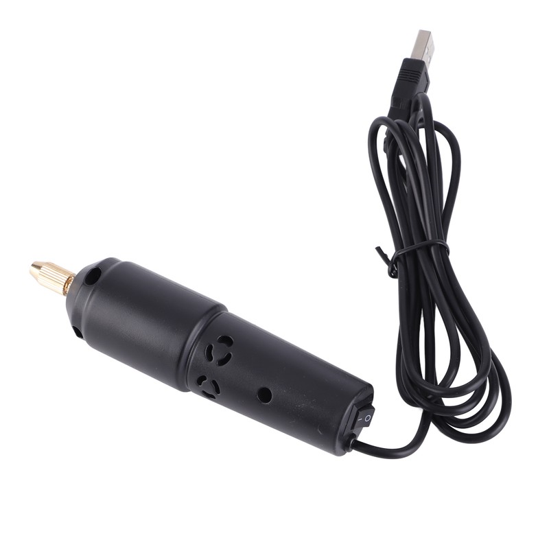 Mini Electric Drill 0.8‑1.2mm Portable Handheld USB Powered Micro Electric