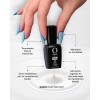 Organic nails Milky Top Coat Gel Uv/ led organic nails