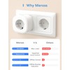 meross WLAN Steckdose, Smart Plug kompatibel mit Alexa, Apple HomeKit,