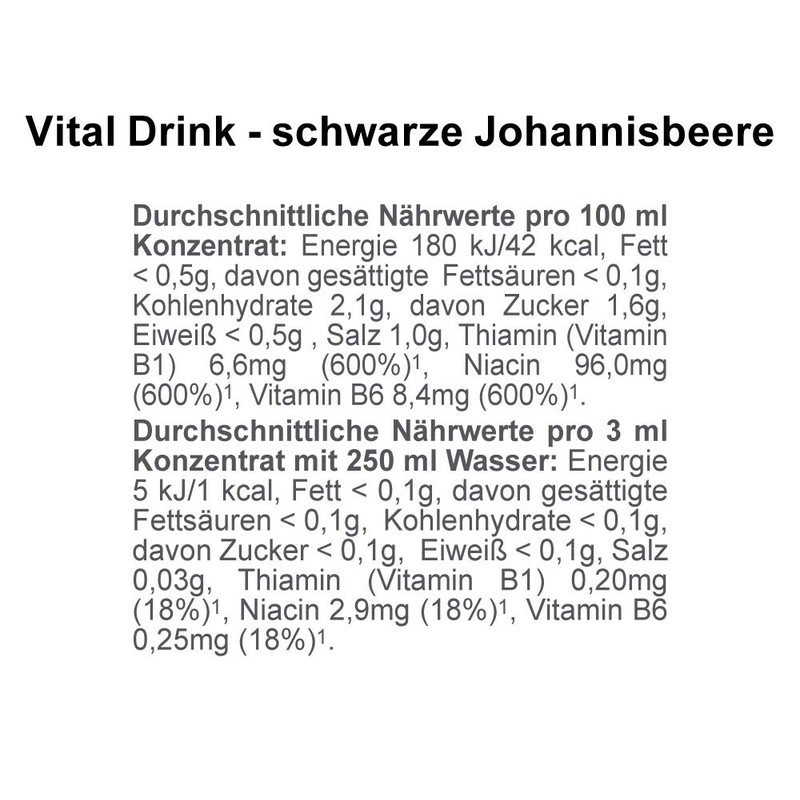 Best Body Nutrition Vital Drink Squeeze 12 x 48 ml