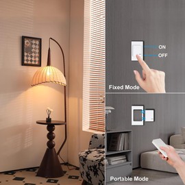 Wireless Remote Control Outlet Plug 1250W/10A for Small Appliance,Electrical Outlet Switch for Lights, Fans,Christmas Lights,Up to 100 ft Remote Range (Smart Switch)