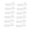 WHAMVOX 12pcs Transparent Curtain Tiebacks Clips for Window Blinds Angle