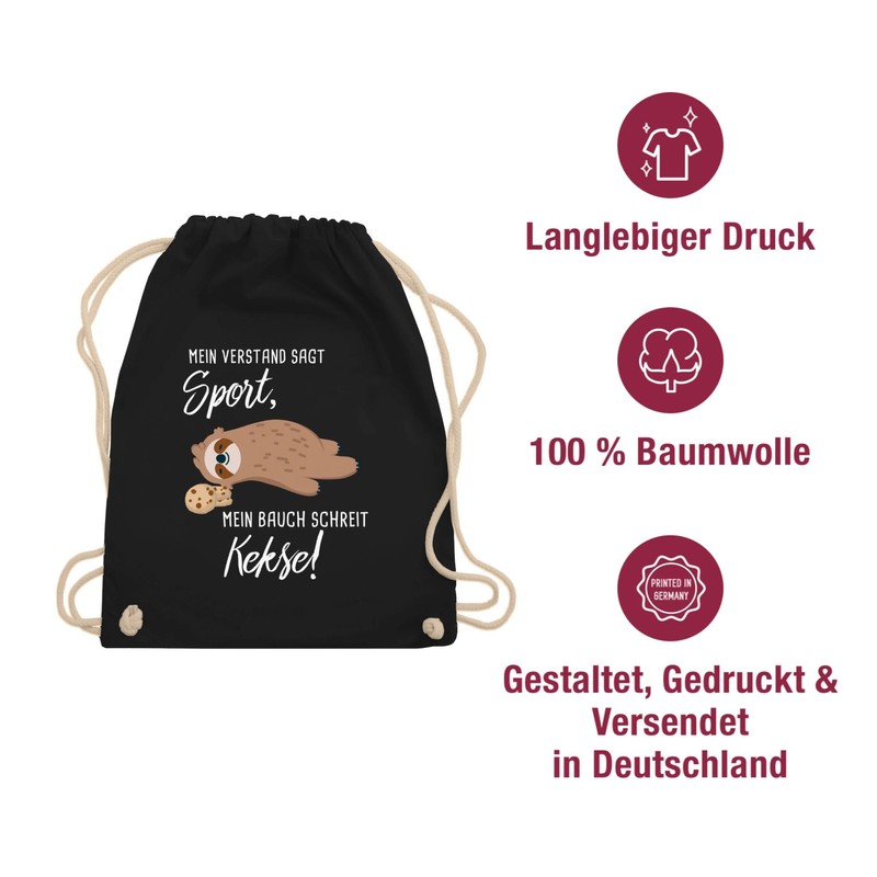 Shirtracer - Gym Bag Backpack - Sayings Statement - Mein