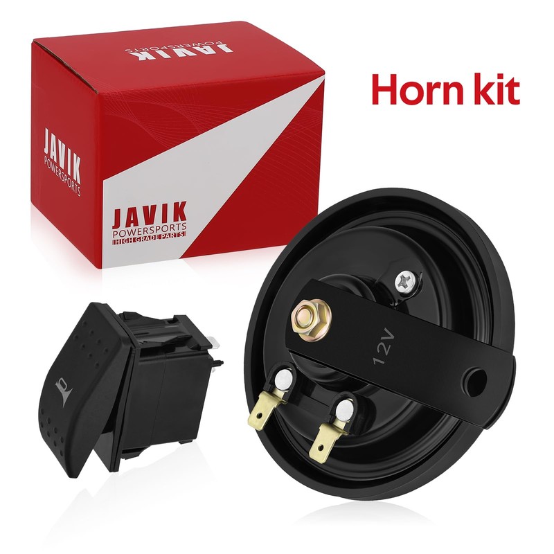 JAVIK 12V Horn with Switch Kits for Kawasaki Mule PRO-MX