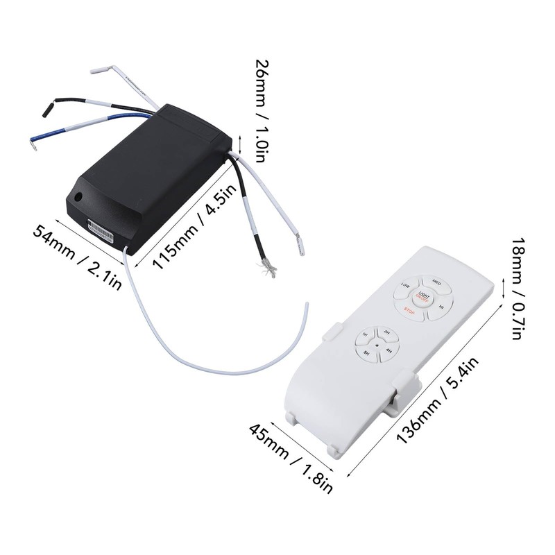 Universal Ceiling Fan Remote Control Kit, Replacement Wireless Ceiling Fan