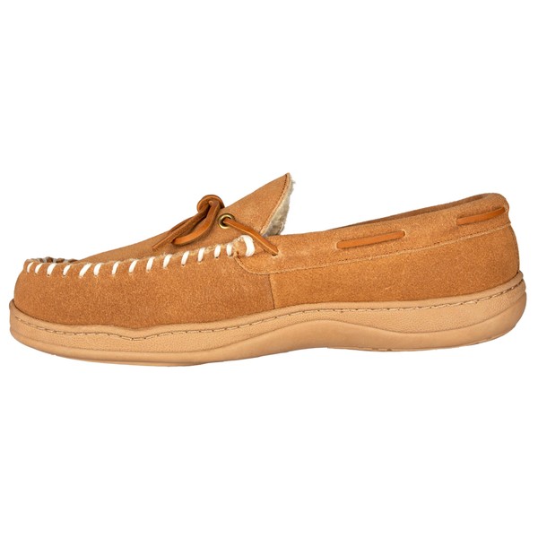 Clarks Men's, Moccasin Sherpa-Lined Slipper CINNAMON 12 M