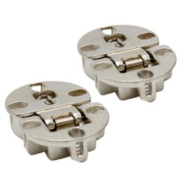 DOJA Barcelona Concealed Hinges Foldable 2 Hinges Cabinet Door Opening 180º Hinge for Fold-Down Hinges 35 mm Hole Chrome Antique Brass Folding Hinge 180 Degree