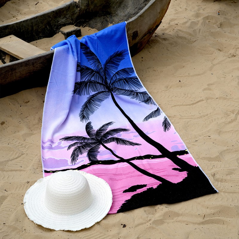 GEEZY Large Microfibre Beach Bath Towel Lightweight Sports Travel Gym