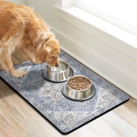Dog Food Mats for Floors, Absorbent Dog Bowl Mat for Food and Water Dispenser Mat, Quick Dry Cat Food Mat Pet Supplies