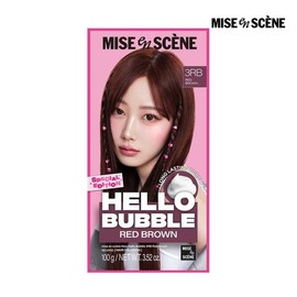 Mise-en-scène New Hello Bubble 3RB Red Brown 100G / 미쟝센 뉴 헬로버블 3RB 레드브라운 100G