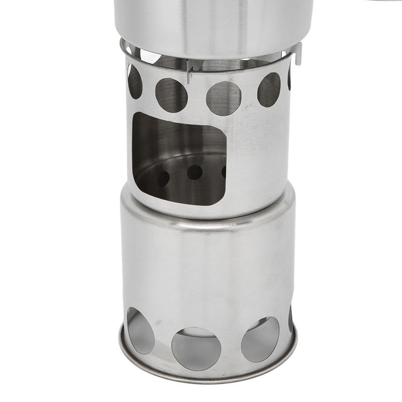 Stainless Steel Cookware Set Portable Camping Stove Cooking Pot Set