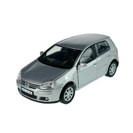 Welly VW Volkswagen Golf V Silver 5 Door 2003-2008 Approx. 1/34-1/39 Metal Model Car Die Cast New in Box