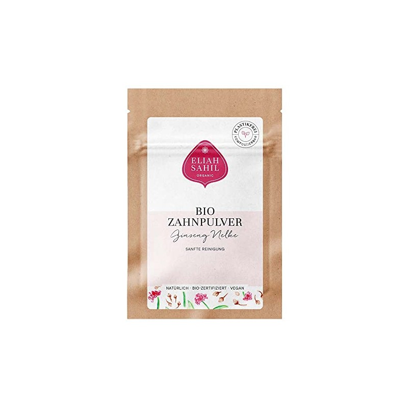 ELIAH SAHIL Tooth Powder, Ginseng Clove, Small Size, 5 g