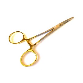 Olsen HEGAR Needle Holder, Needle Driver with Cutting Edges, 5.5" with Tungsten Carbide