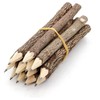 sigaer 12 x Graphite Wood Pencils Rustic Branch Unique Birch
