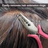 Nano Bead Tool, 3 Pcs Professional Hair Extension Pliers Kit