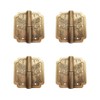 4Pcs Antique Brass Visible Hinges, 2" Furniture Cabinet Drawer Double