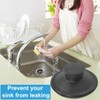 EMVANV 2 PCs Sink Stopper,Black Plastic Sink Plug Drain Stopper