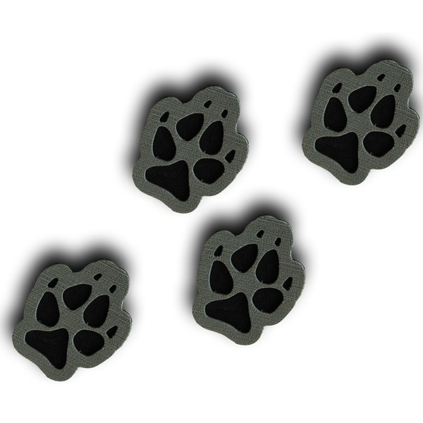 Toejamr Stomp Pads - 4 Puppy Paws - Gray