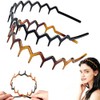 Diademas Zigzag 2 Piezas, Onduladas Antideslizantes Unisex