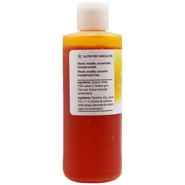 LorAnn Yellow Liquid Gel Color, 4 ounce squeeze bottle