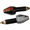 2pcs Black LED Turn Signals Lights Blinkers For 2008 Buell