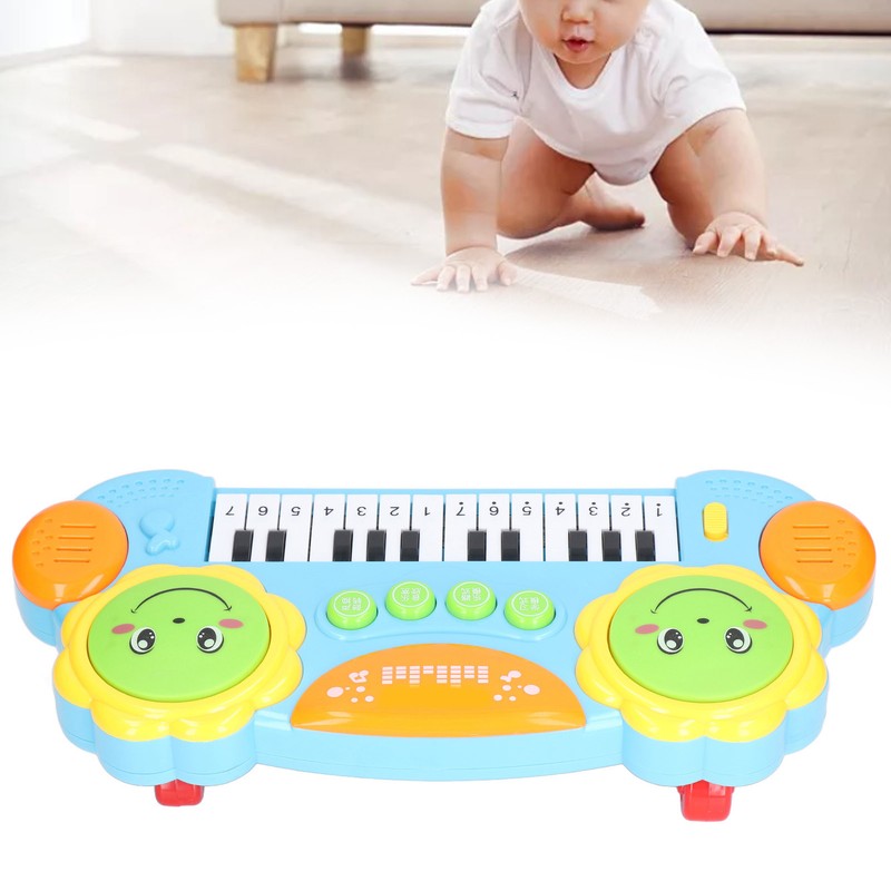 Piano Toy Electronic Keyboard Sound Light Effects Instrument for Above