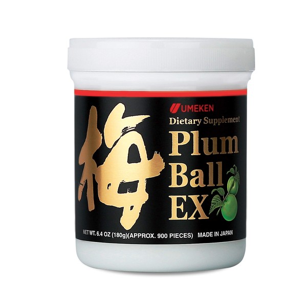 Umeken Plum Ball EX - Fermented, Concentrated Extract with Antioxidants, Citric Acid and Mumefurol, 3 Month Supply, Pack of 1 (6.4oz) (180g)