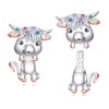 Highland Cow Earrings 925 Sterling Sliver Cow Earrings Highland Cow