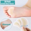 20 Pack Blister Plasters Bandages Invisible Blister Plasters Hydrocolloid Blister