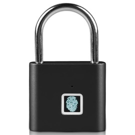 Fingerprint Lock, Smart Lock Waterproof, Lock with Fingerprint, Padlock Fingerprint, Fingerprint Padlock, USB Charging, Padlock for Gym, Luggage