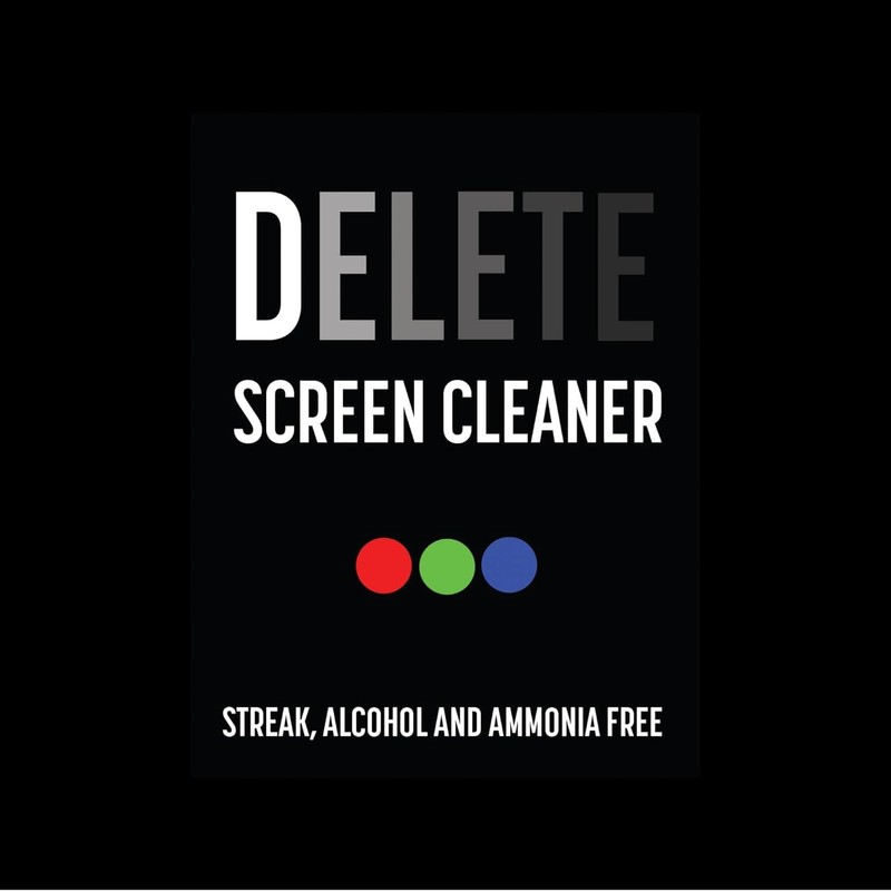 Delete Screen Cleaner 16oz Spray - Premium Streak-Free, Alcohol &