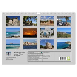 Kreta - Paradies an der Wiege Europas (Wandkalender 2026 DIN A3 quer), CALVENDO Monatskalender: Anspruchsvolle Fotografien von Cristina Wilson auf der ... Insel Kreta (CALVENDO Orte)