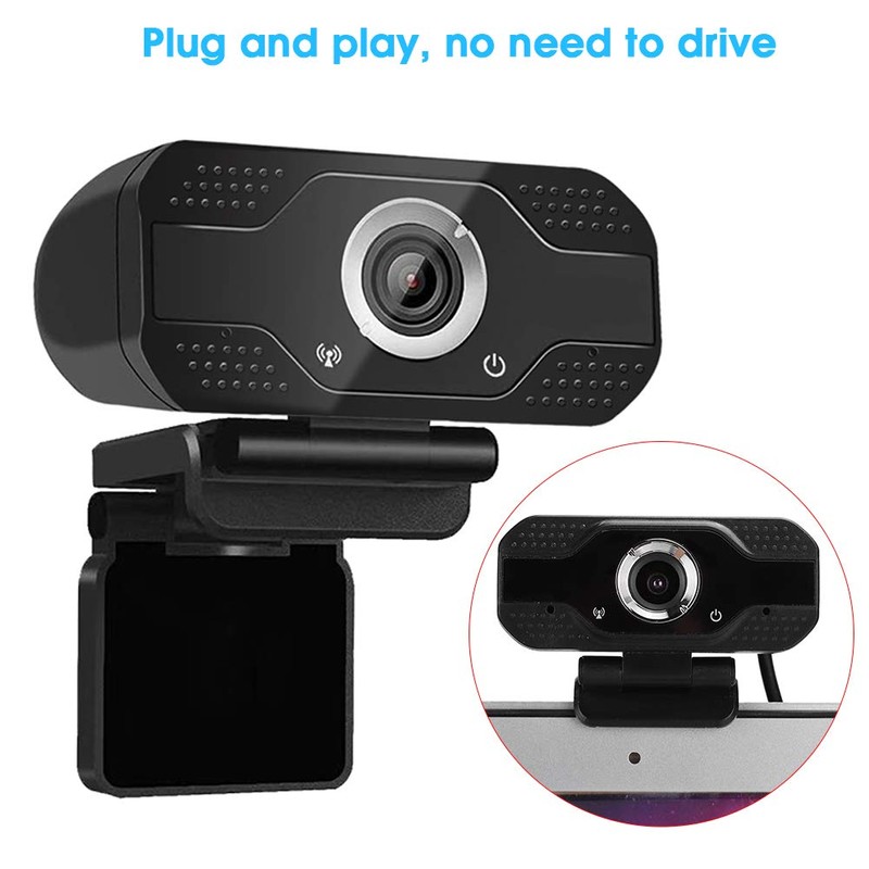 Asixxsix 1080p Webcam with Microphone and Speaker, USB HD Computer
