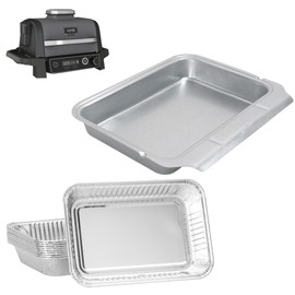 Grease Tray for Ninja Woodfire Grills OG700 OG800 OG900 Series, Grill Drip Pan for Ninja 7-in-1 Woodfire - OG700 OG701 OG751 OG850 OG951 Outdoor Grill & Smoker, 15 Pack Aluminum Foil Liners