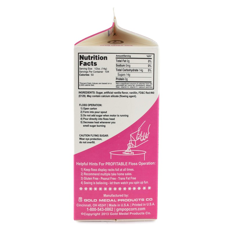 Gold Medal Variety Candy Flossugar (Blue Raspberry and Pink Vanilla)