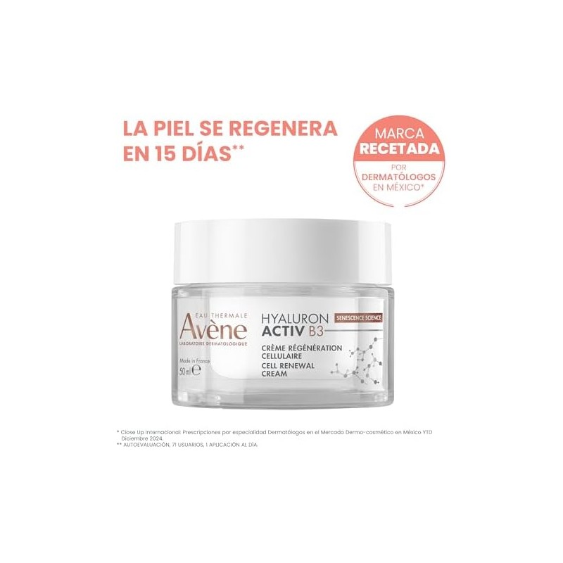 Avene Hyaluron Activ B3 Crema Facial Niacinamida y Acido Hialuronico,