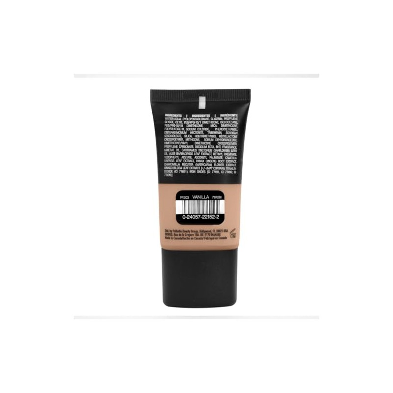 Palladio Base Líquida Skin Foundation Powder Finish Vanilla
