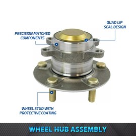 Bode-man Rear Wheel Bearing and Hub Assemblies for 2016-2020 Honda Civic Honda Insight