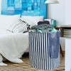 RoyBoder Laundry Hamper Thickened Cotton Waterproof Laundry Basket Leather Handle