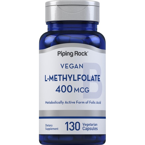 Piping Rock L MethylFolate Supplement | 400 mcg | 130