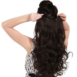 Samyak Clip in Hair Extensions Synthetic Curly Wavy Hair For Women & Girls