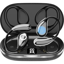 AI Language Translation Earbuds, 3-in-1 OWS Real-Time AI Translator Earbuds, 144 Languages & Accents Translation Device, Ai Headphones, Two Year Free Subscription, for Travel and Business (Black)