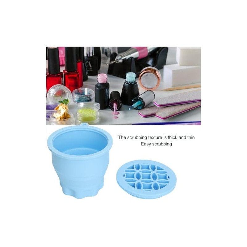 Makeup Brush Cleaning Bowl, Compact Lightweight Accessory for Travel and