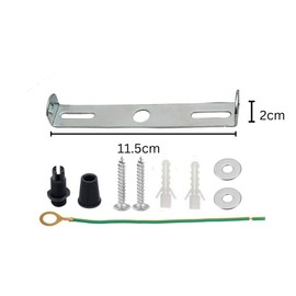 LEDSone Light Fixing Ceiling Rose Strap Bracket Strap Brace Plate with Accessories (115mm) for Ceiling Light [Energy Class A++]