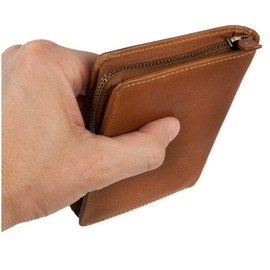 Branco Branco 35009 Large Large Wallet for Men Genuine Leather Portrait Cognac Brown, brown