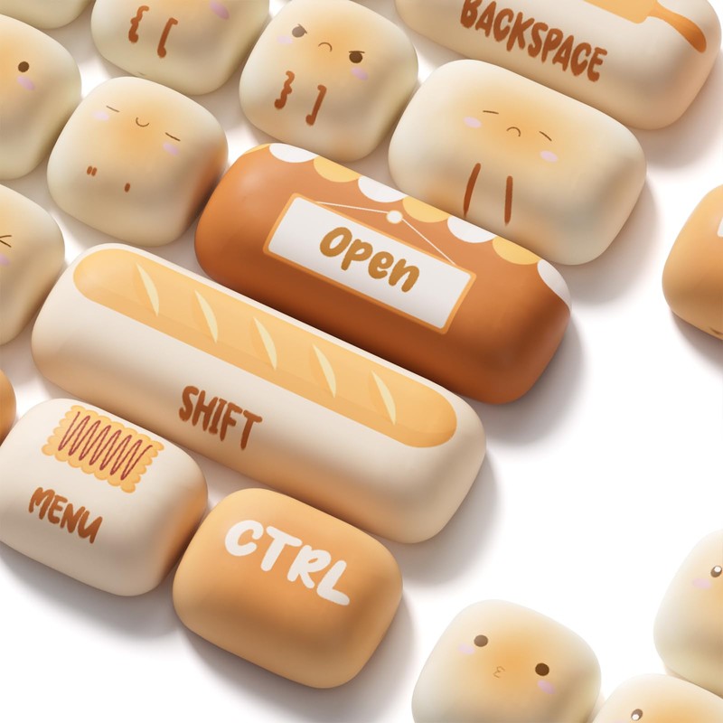 Akko PBT Keycaps Set, Bun Wonderland Keycaps MOG Profile 138-Key