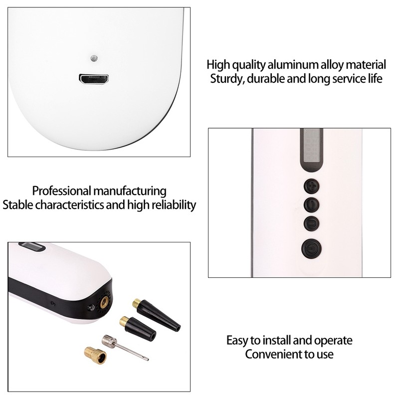 USB Charging 12V Smart Car Mini Air Compressor Pump Electric