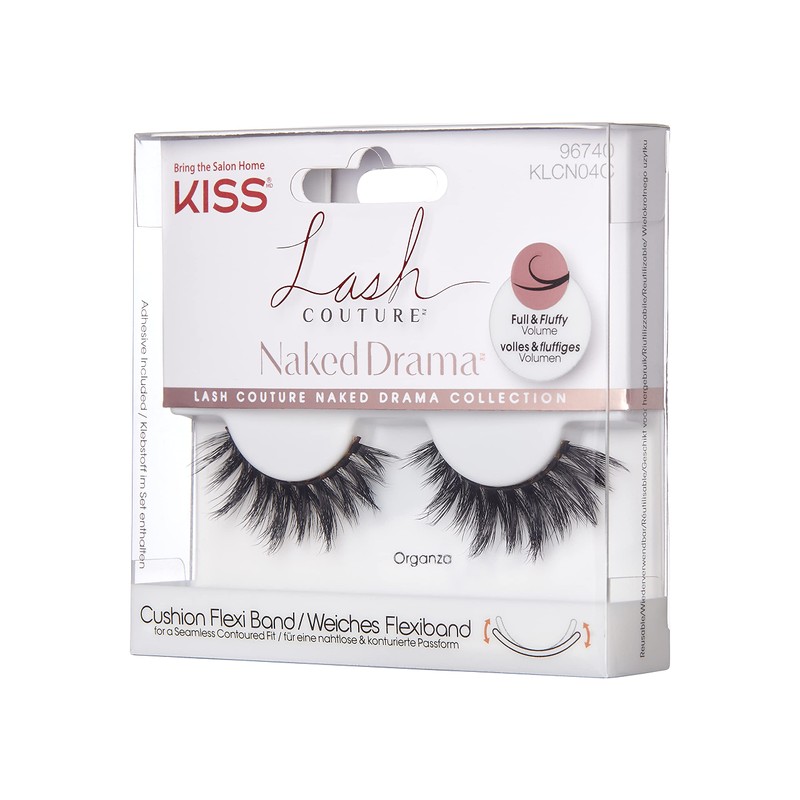 KISS Lash Couture Naked Drama Collection 1 Pair Organza Full