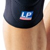 LP Support 708CA Kniebandage mit Patellaöffnung - Knieschutz, Größe:M, Farbe:schwarz